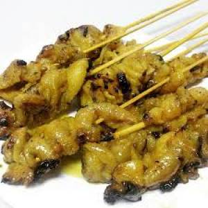 Satay Kulit Ayam (3 cucuk)