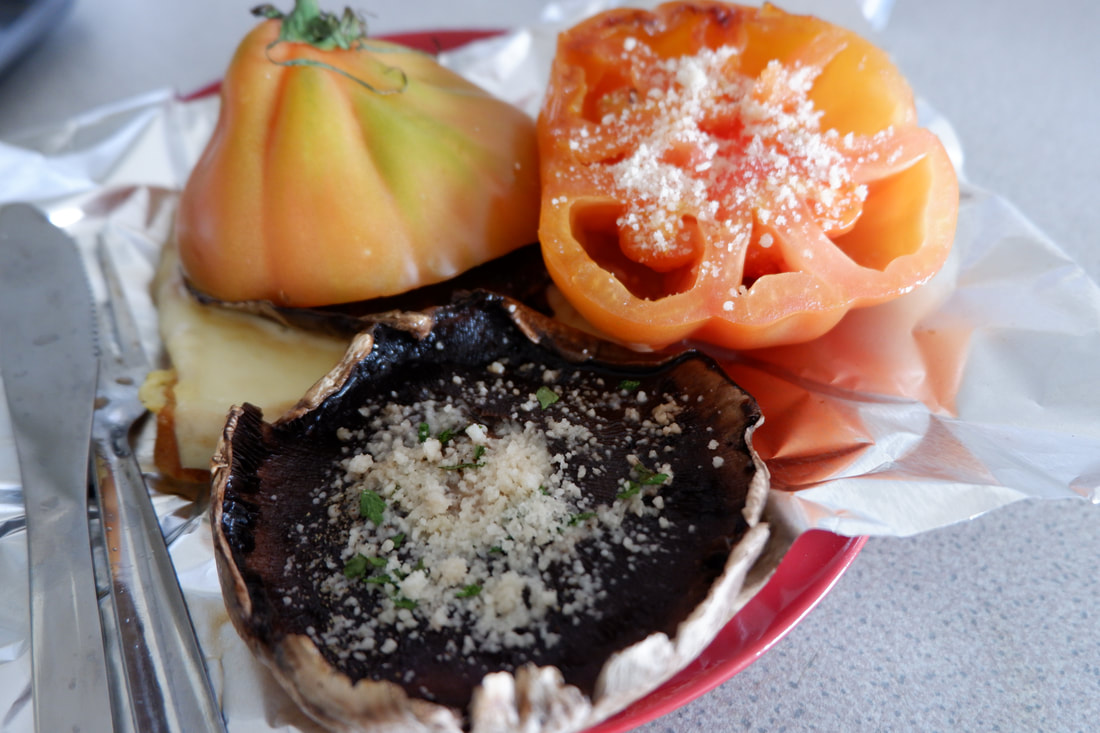 Portobello mushroom with Beafsteak Tomato