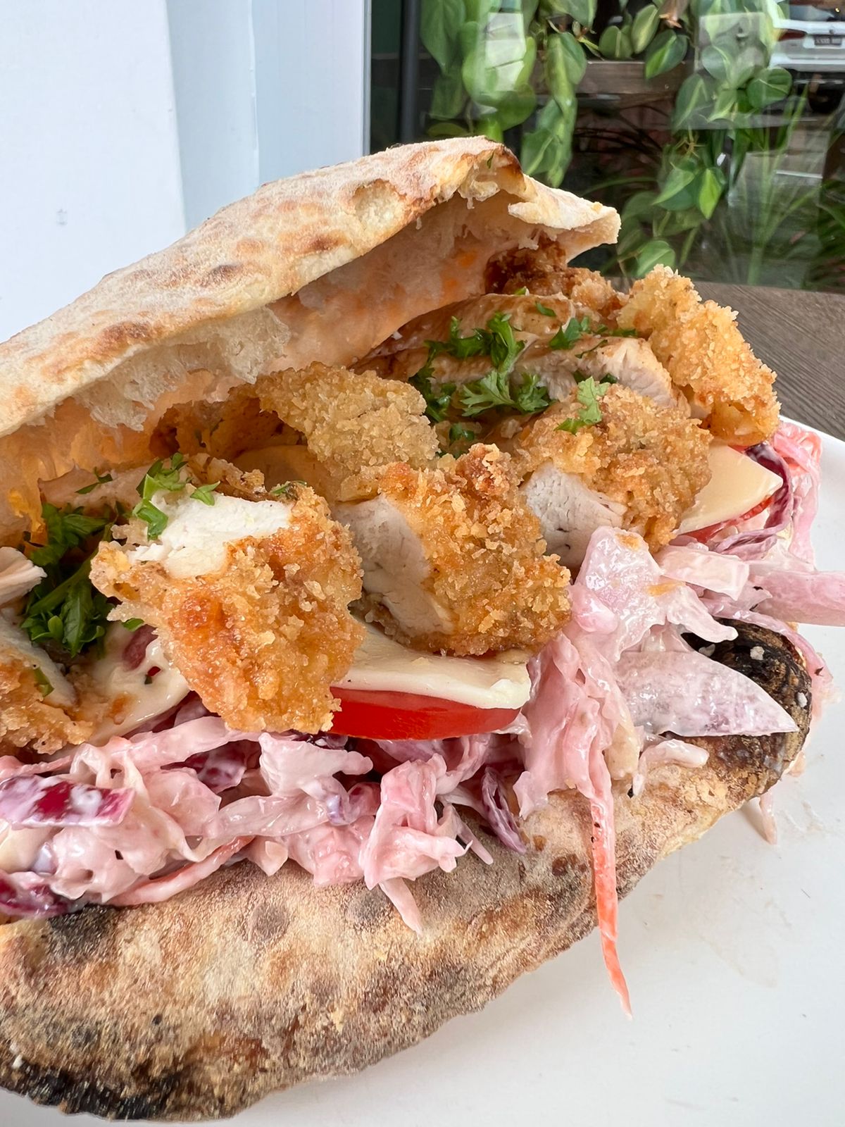 Chicken Schnitzel Panuozzo Sandwich 